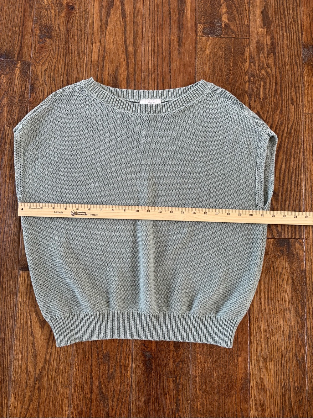 LOFT Sage Green Knit Sweater Vest Top Size Large - Picture 5 of 8